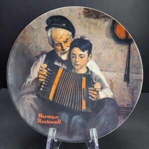 Norman Rockwell The Music Maker Collectors Plate - Knowles 1981